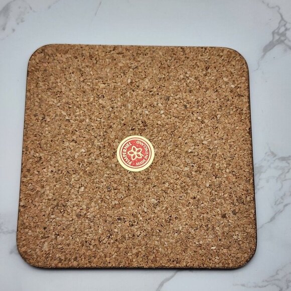 Pimpernel Coasters Alphabet Florals Azalea Flower Set 6 Vintage 4 1/8" England - Picture 3 of 8